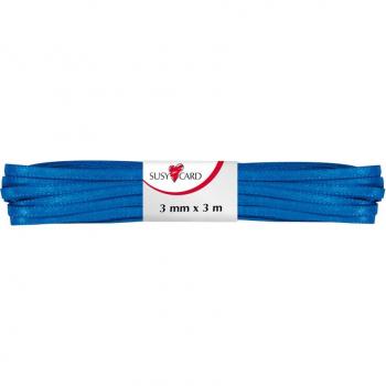 SUSY CARD Satinband, royalblau, 3 mm x 3 m