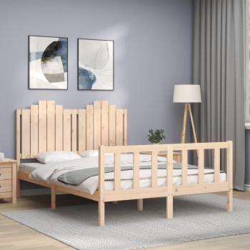 Cama Simples 140x190 cm em Madeira de Pinho