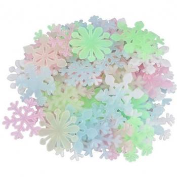 Fluorescent Glow in the Dark Snowflake Wall Stickers