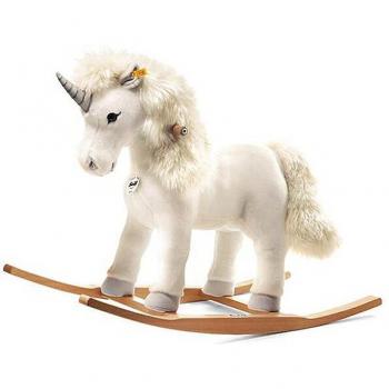 Cavallo a dondolo Steiff Starly Unicorno Bianco 70 cm
