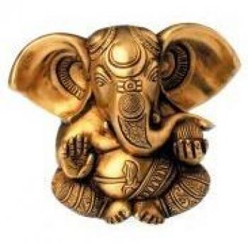 Ganesha Dekorationsobjekt aus Messing – 13 cm