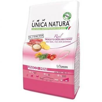 Alimento Secco per Cani Unica Natura Mini Prosciutto Riso Patate 800g