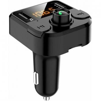 Transmisor Bluetooth FM 5.0 con Reproductor MP3 y Llamadas de Manos Libres
