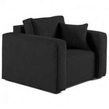 Fauteuil Topaze en Velours Nocturne