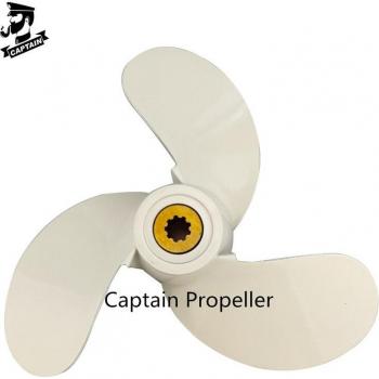 Yamaha Buitenboordpropeller 7 ¼×6 in, 2.5–3 HP, 9‑tangens spline, aluminium