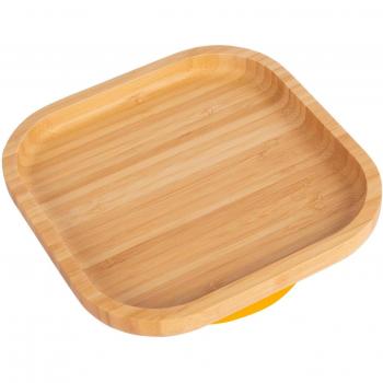 Bamboo Baby Suction Plate - Square