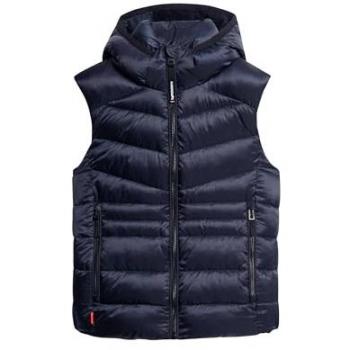 Chaleco Acolchado con Capucha Superdry Fuji Eclipse Navy para Mujer S