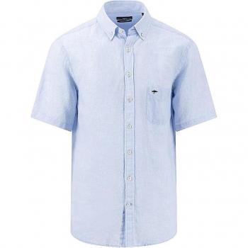 Fynch-Hatton Freizeithemd aus Leinen mit Button-Down-Kragen Modell 'Summer', Größe XXL - men - Hellblau Melange - XXL