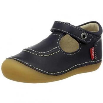 Kickers Boots Cuir Vermillon Noir 30