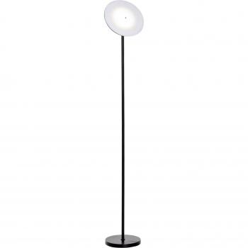 Lámpara de Pie LED 18 W 1800 lm con 3 Temperaturas de Color Cabezal Giratorio y Base de Metal Negro