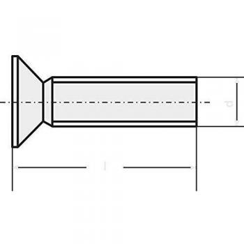 M3 12mm Zinc-Plated Countersunk Screws DIN 965 - Pack of 100