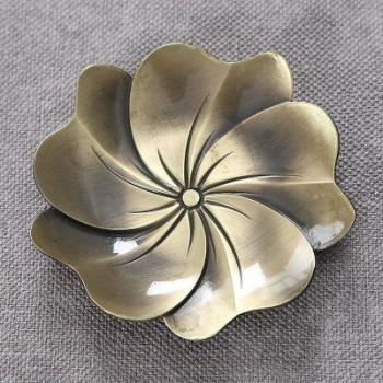 Tin Iron Copper Tea Cup with Saucer