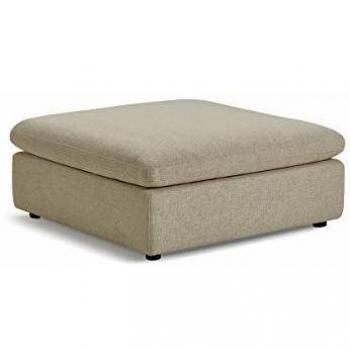 Pouf Composable Beige Garnissage Plume