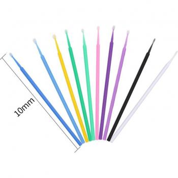 100 Pcs All-Natural Cotton Swabs for Eyelash Tinting