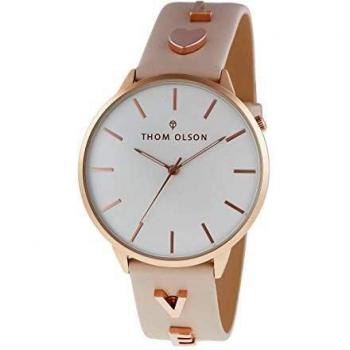 Liebendes Beige-Leather-Armband von Thom Olson (CBTO012)