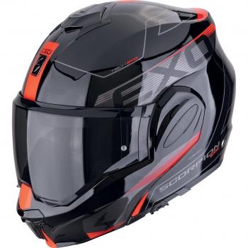 Casco Scorpion EXO Tech Evo Traveller XL Negro y Rojo