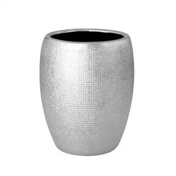 Bicchiere serie glitter in ceramica in argento cod 80836