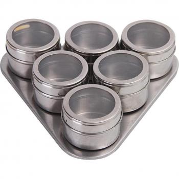 Magnetic Stainless Steel Spice Tins