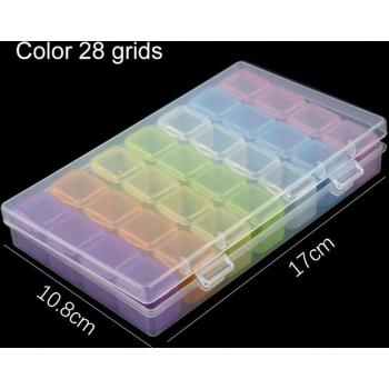 Diamond Painting Bead Organizer - 28/56/64 Grid Storage Container