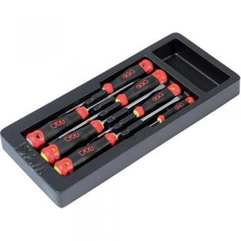 SAM Jeu de 7 Tournevis Fente et Phillips en Module ABS