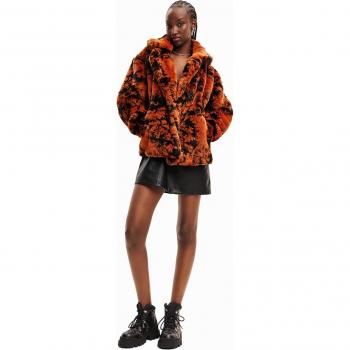 Oranžový kožušín regular fit Desigual 23WWEW69
