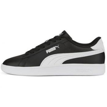 Zapatillas Juveniles Smash 3.0 Negra con Detalles Blancos, Talla 5.5