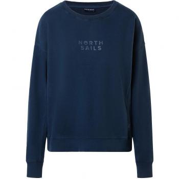 North Sails Blue Cotton Crew Neck Sweater - M