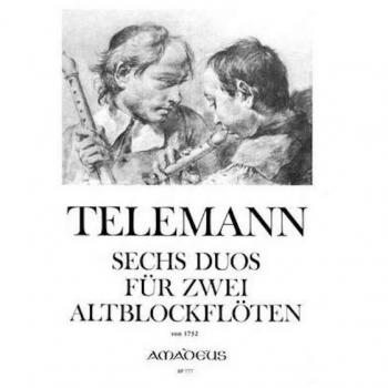 TELEMANN-Duos (6) para 2 Flautas de Pico Alto