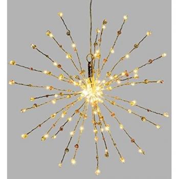 Étoile Lumineuse Suspendue – Diamètre 40 cm – Argent