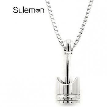 Stainless Steel Motorcycle Piston Necklace