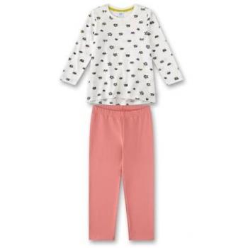Sanetta Mädchen Pyjama „Blümchen“ – Mehrfarbig, Set aus 2 Teilen, Größe 116