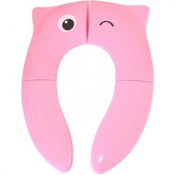 Folding Silicone Toilet Seat Cover for Children - 25x14cm, Portable, Non-slip