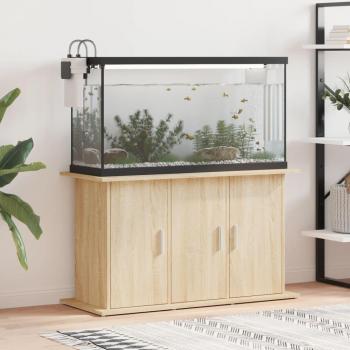 VidaXL Aquarium Stand - Sonoma Oak, Size: 101 x 41 x 58 cm, Material: Engineered Wood