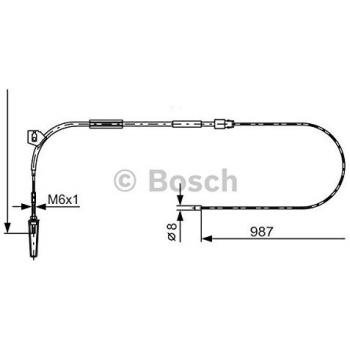 BOSCH Cable, parking brake 1 987 477 962