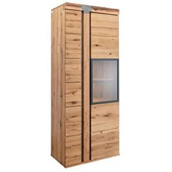 Vitrine Lombard Bois Naturel 80x45