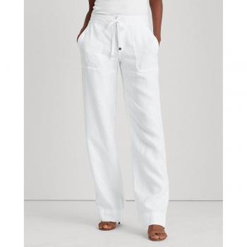 Pantalones Anchos de Mujer de Lino Lauren Ralph Lauren