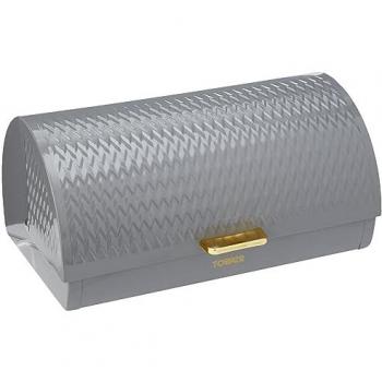 Empire Roll Top Bread Bin Grey - Tower