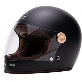 Full Moon Marko Casco Integrale Nero Marrone L
