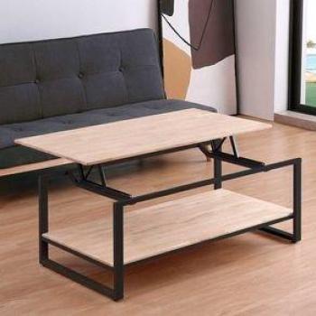 Mesa de centro Jack elevable con almacenamiento 45-60x120x60 cm