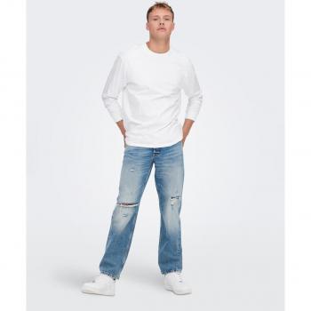 Only & Sons Edge: Vaqueros de pata ancha para hombre