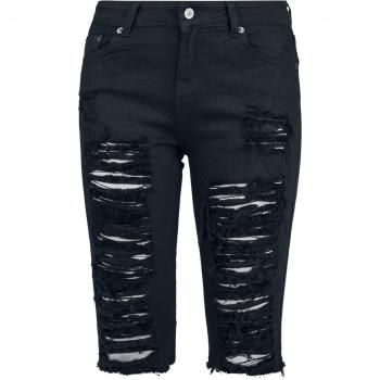 Shorts Forplay - Distressed Nero per Donna - Taglie 27-34