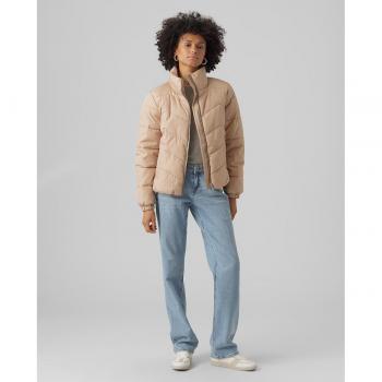 Vero Moda Femme Doudoune Courte à Zip, Col Haut