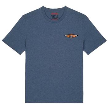 Retro Shark Attack Shirt – Heather Blue, XL (Large)