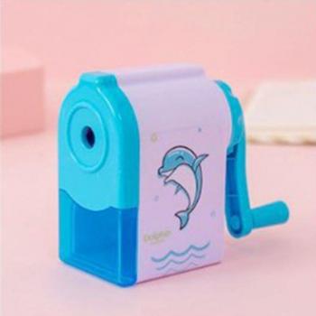 Cartoon Hand Crank Pencil Sharpener for School