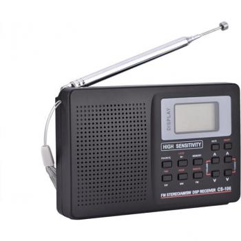 Récepteur radio portable FM/AM/SW/LW/TV