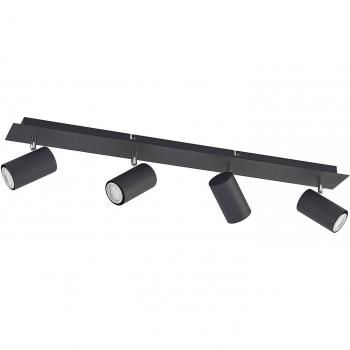 Lámpara de techo Joffrey de Lindby, 4 luces GU10 en negro