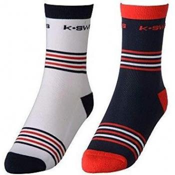 Calcetín Heritage 2 Pack Blanco/Navy/Rojo