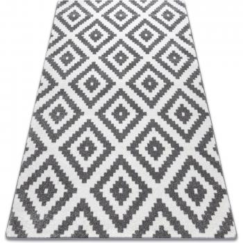 RUGSX F998 Cream/Grey Squares Rug - 180x270 cm