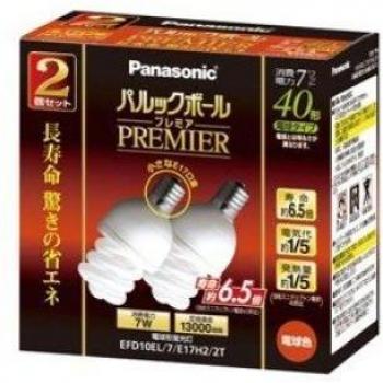 EFD10EL/7 2-Pack Parlook Ball D10 E17 LED Alternative