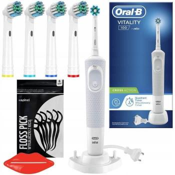 Brosse à dents Oral-B Vitality 100 avec 4 embouts